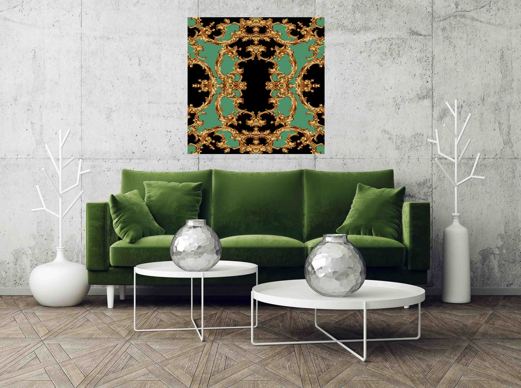 New Product Golden baroque and chain (Canvas Prints)  - Andrew Lee Home and Living Homeware