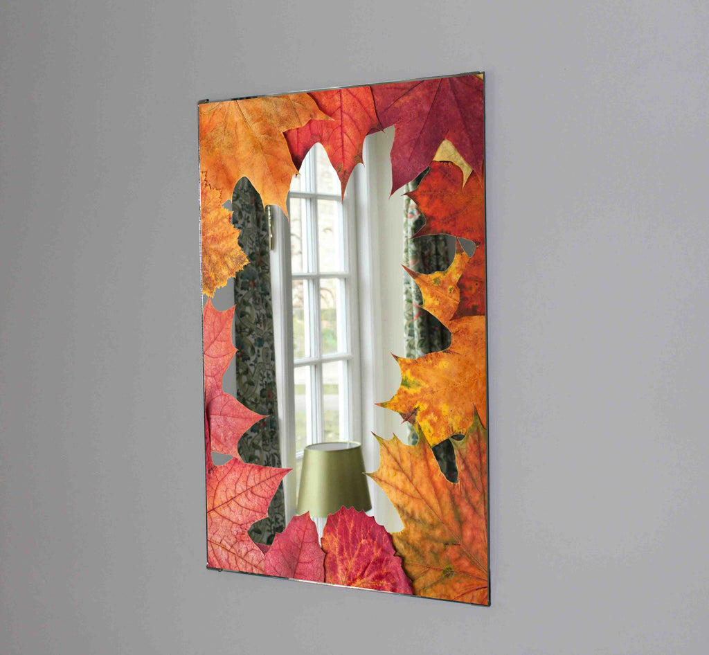 New Product Colourful autumn leaves (Mirror Art Print)  - Andrew Lee Home and Living
