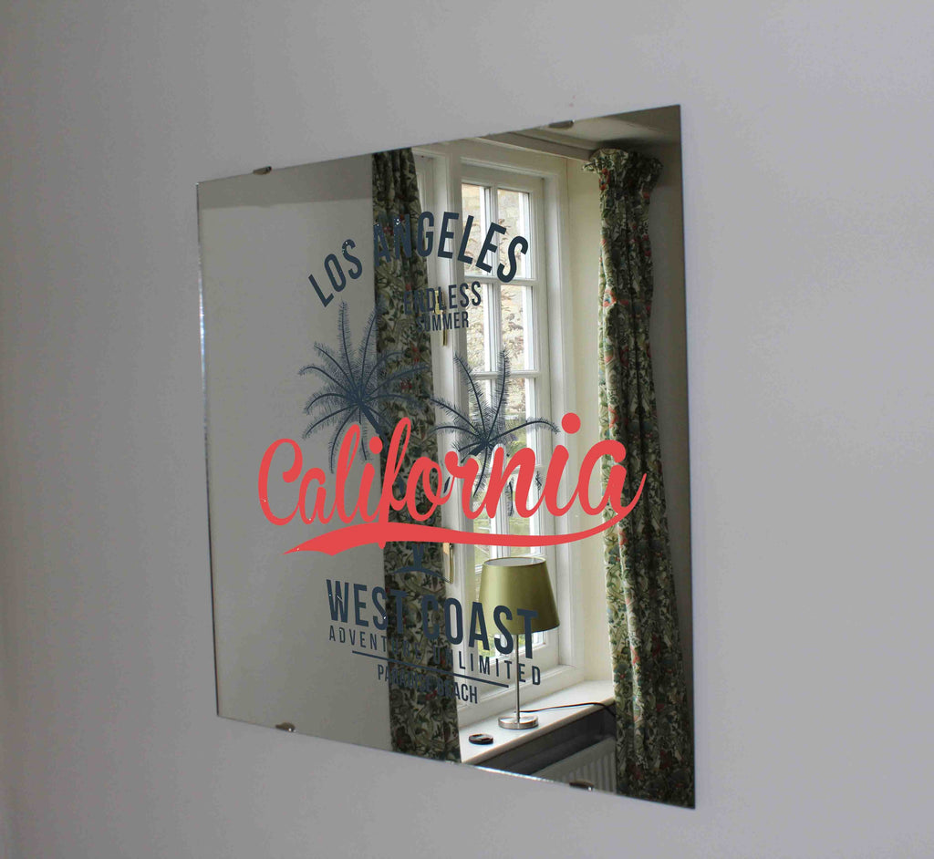 New Product California, Los Angeles (Mirror Art print)  - Andrew Lee Home and Living Homeware