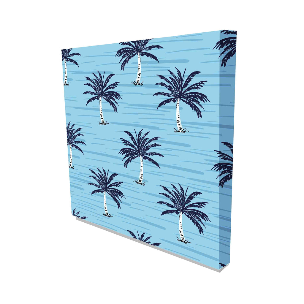 New Product Blue sky Blue Palm (Canvas Print)  - Andrew Lee Home and Living Homeware