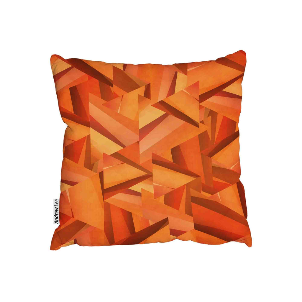 New Product Fiery orange geometric shapes (Cushion)  - Andrew Lee Home and Living Homeware