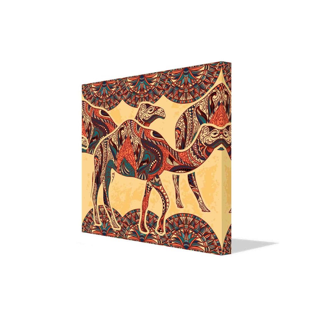 New Product Camel decorated with oriental canvas print (Canvas Print)  - Andrew Lee Home and Living Homeware