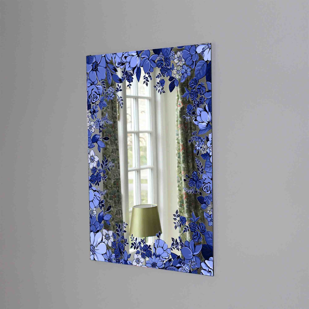 New Product Winter Floral Frame (Mirror Art print)  - Andrew Lee Home and Living