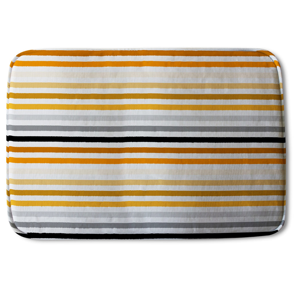 Bathmat - New Product Striped pattern, orange black gray beige and brown (Bath Mats)  - Andrew Lee Home and Living