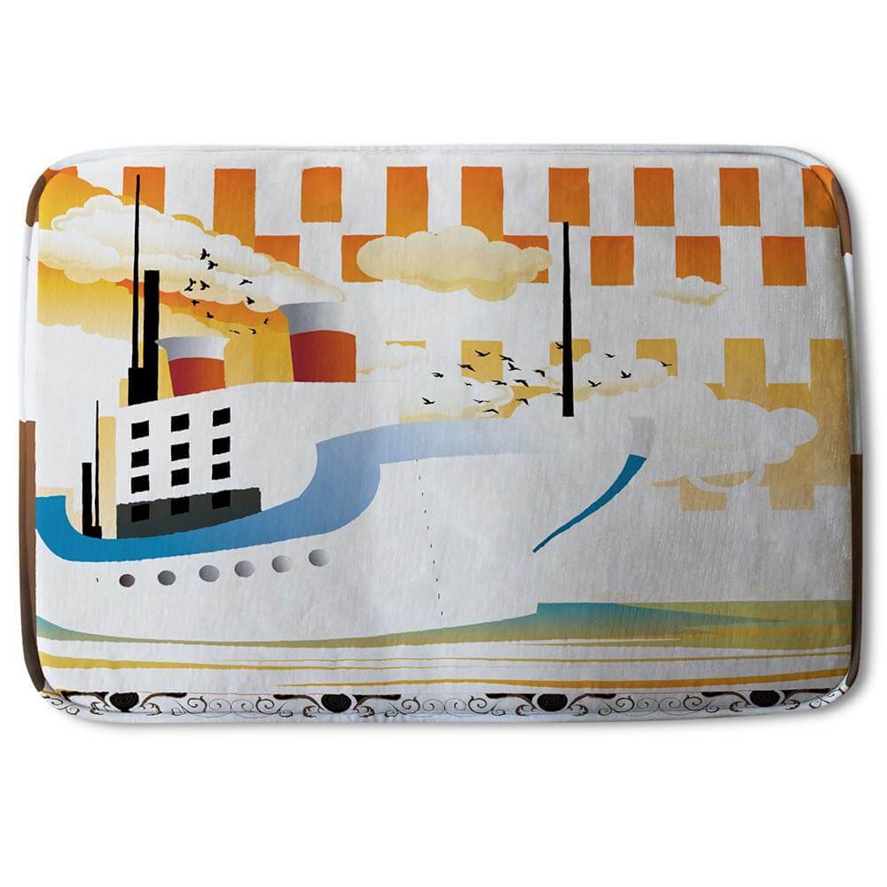Bathmat - New Product Art Deco Ship (Bath Mats)  - Andrew Lee Home and Living