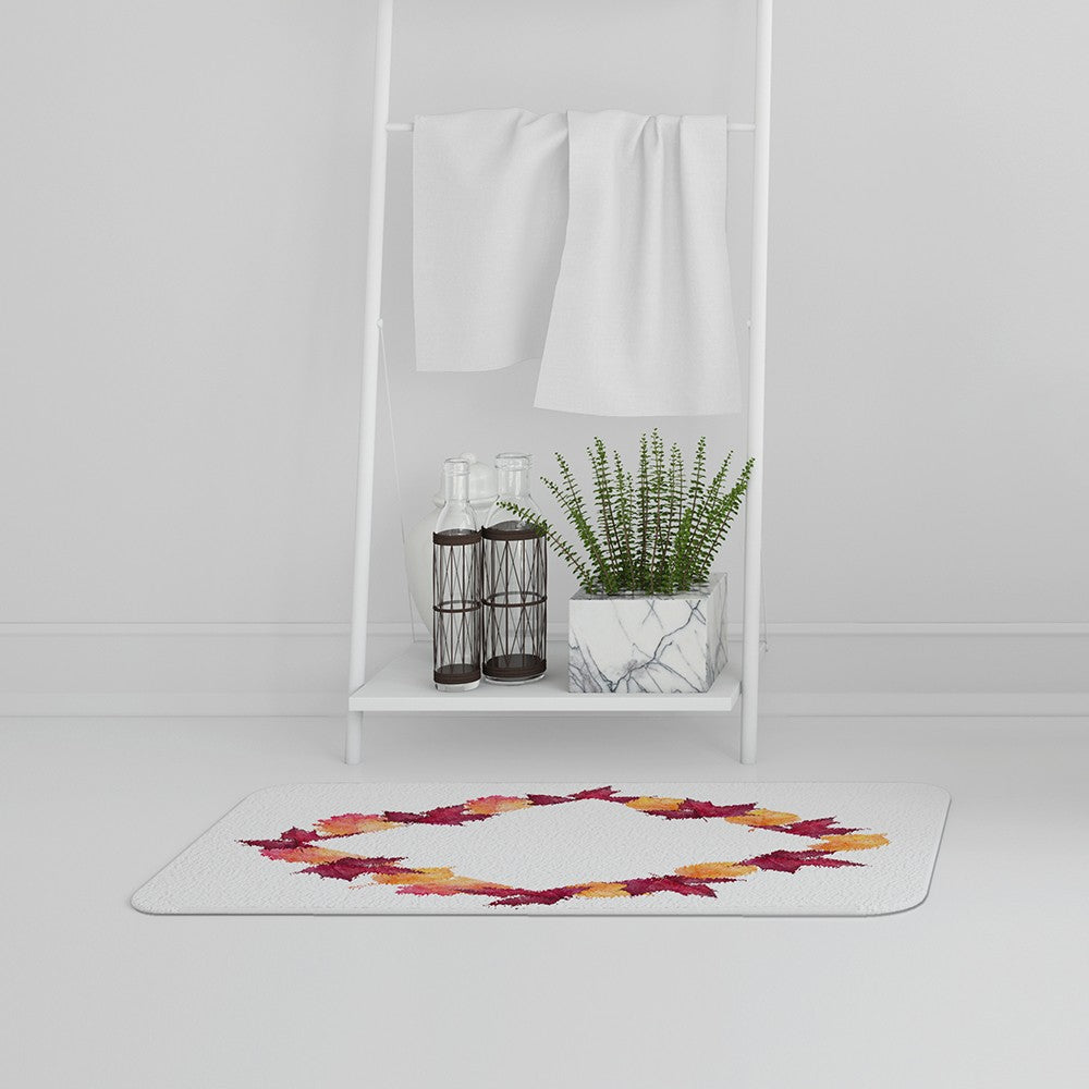 Bathmat - New Product Diamond Autumn Reath (Bath Mats)  - Andrew Lee Home and Living