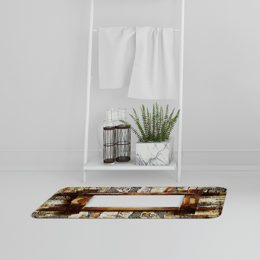 Bathmat - New Product Rustic Egyptian Wooden Frame (Bath Mats)  - Andrew Lee Home and Living