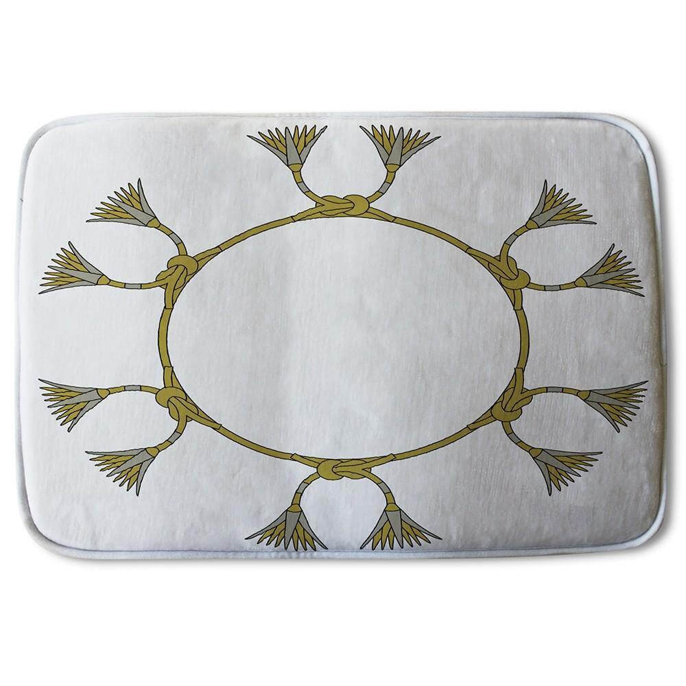 Bathmat - New Product Ancient Egyptian Lotus Motifs (Bath Mats)  - Andrew Lee Home and Living