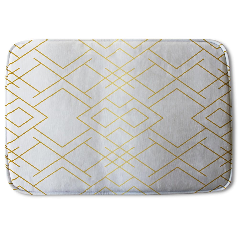 Bathmat - New Product Golden Geo Pattern (Bath Mats)  - Andrew Lee Home and Living