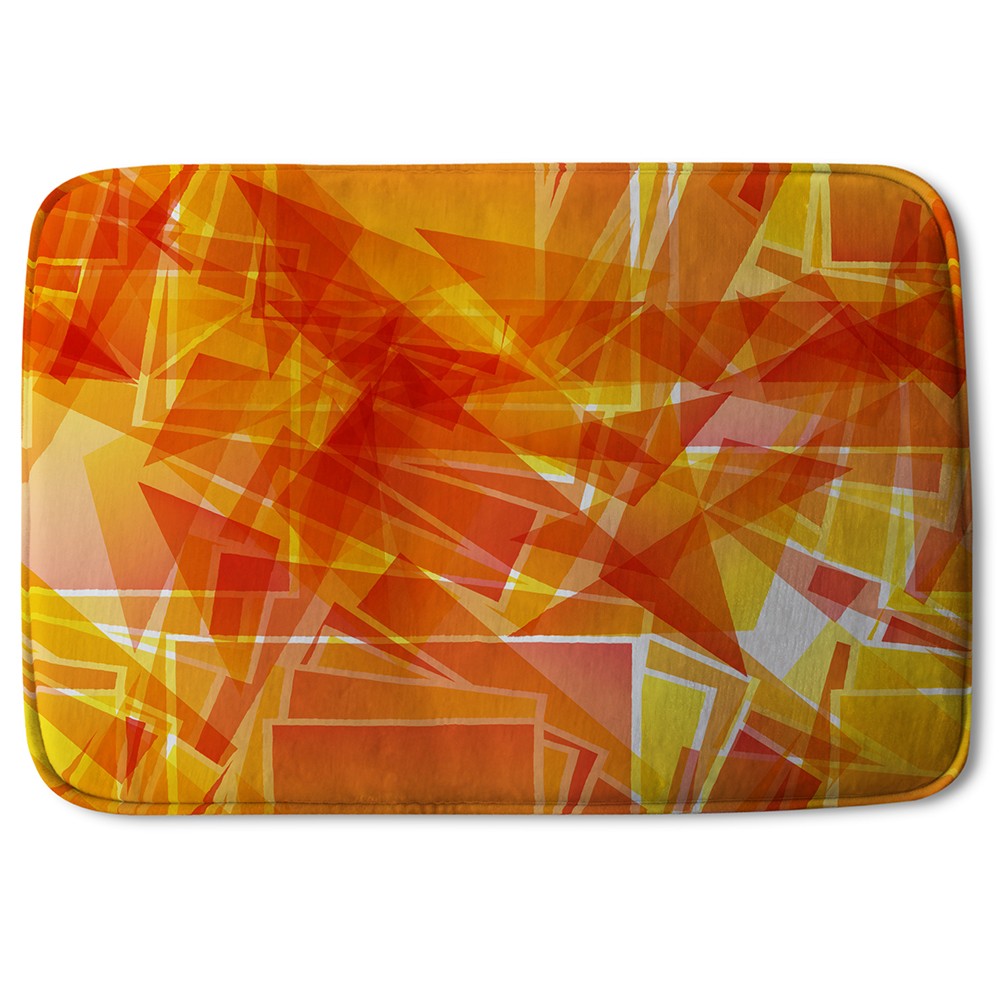 New Product Orange Geometric (Bath Mat)  - Andrew Lee Home and Living