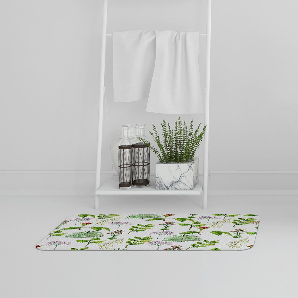 New Product Selection of LEaves & Flowers (Bath Mat)  - Andrew Lee Home and Living