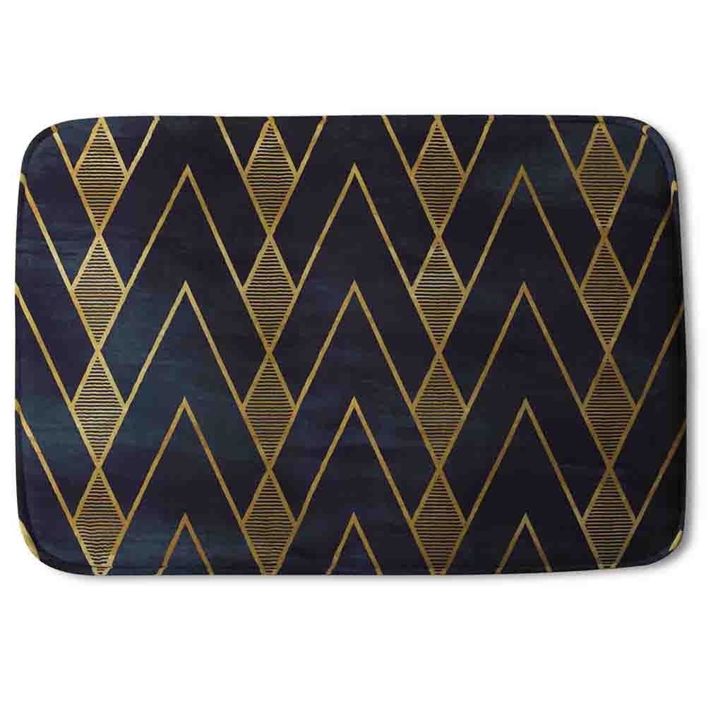 New Product Gold Geometreic Lines (Bath Mat)  - Andrew Lee Home and Living