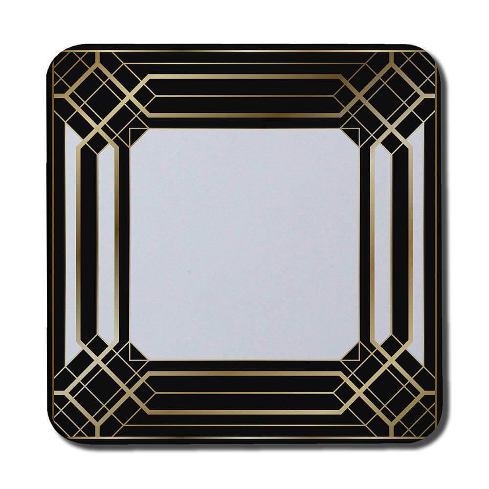 Art Deco Black Frame (Coaster) - Andrew Lee Home and Living