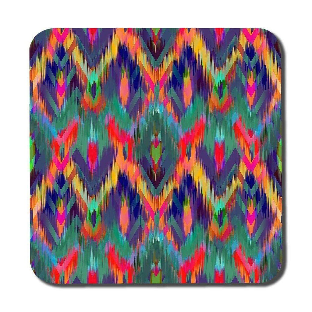Abstract ethnic ikat pattern (Coaster) - Andrew Lee Home and Living