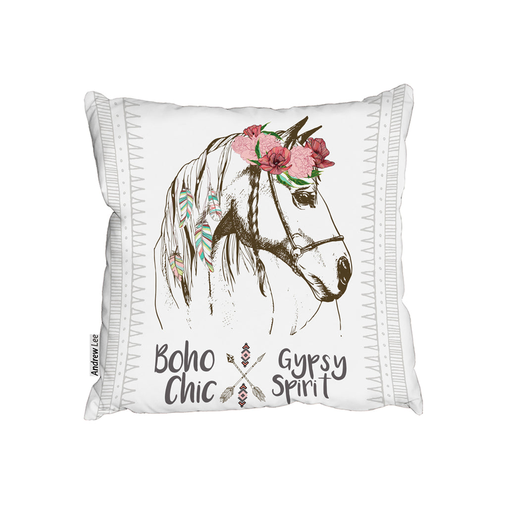 New Product horse with flower Chic (Cushion)  - Andrew Lee Home and Living