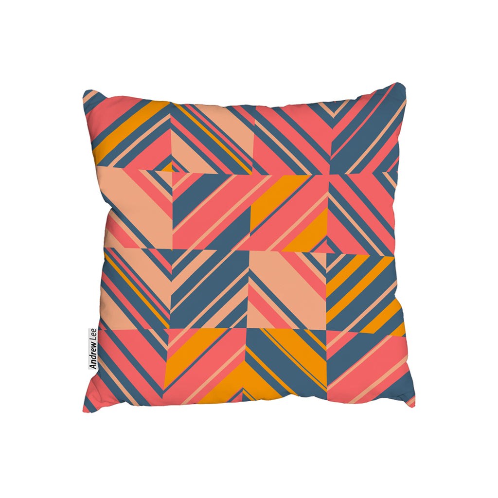 New Product Striped bright geometric pattern (Cushion)  - Andrew Lee Home and Living
