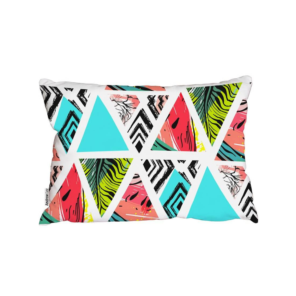 New Product Aztec and tropical palm leaves (Cushion)  - Andrew Lee Home and Living
