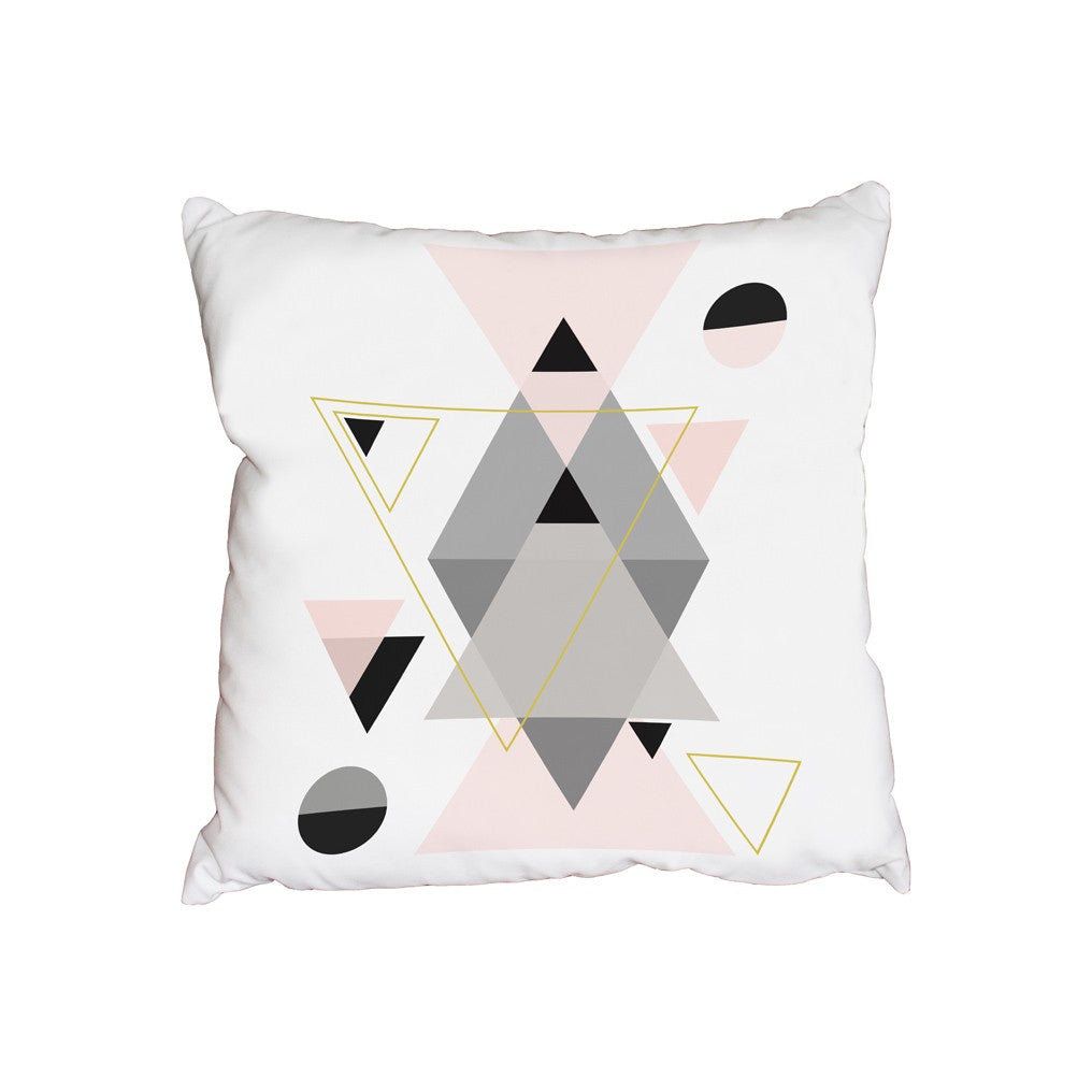 New Product Pink and Grey shapes (Cushion)  - Andrew Lee Home and Living Homeware