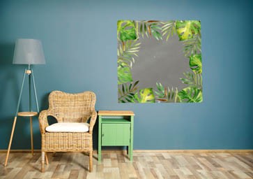 New Product Tropical leaves (Mirror Art Print)  - Andrew Lee Home and Living Homeware