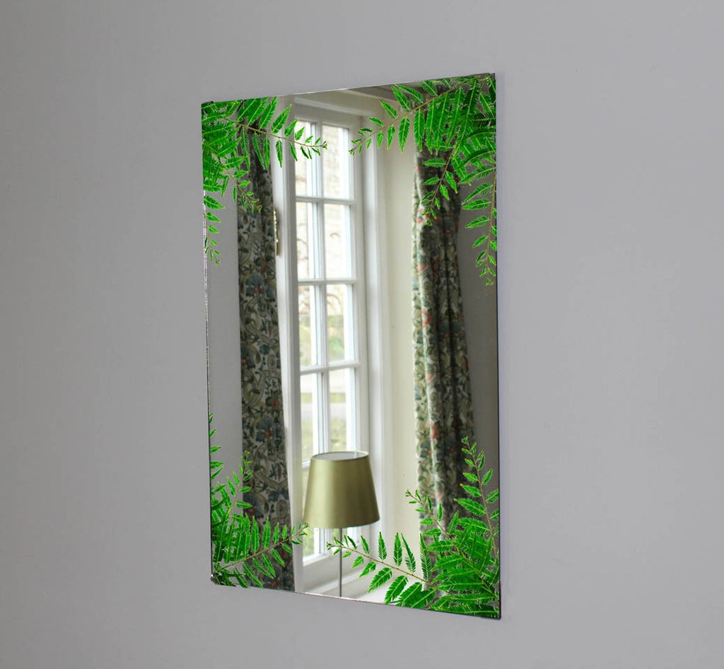 New Product Decoration leaves (Mirror Art Print)  - Andrew Lee Home and Living Homeware
