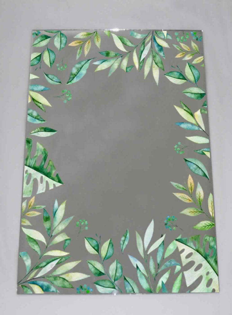 New Product Watercolor greens (Mirror Art Print)  - Andrew Lee Home and Living Homeware