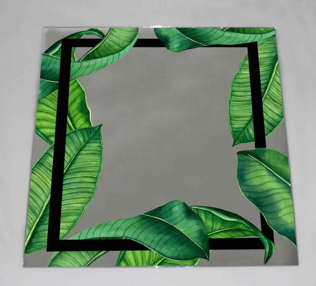 New Product Botanical tropical leaves natural glamour (Mirror Art Print)  - Andrew Lee Home and Living Homeware