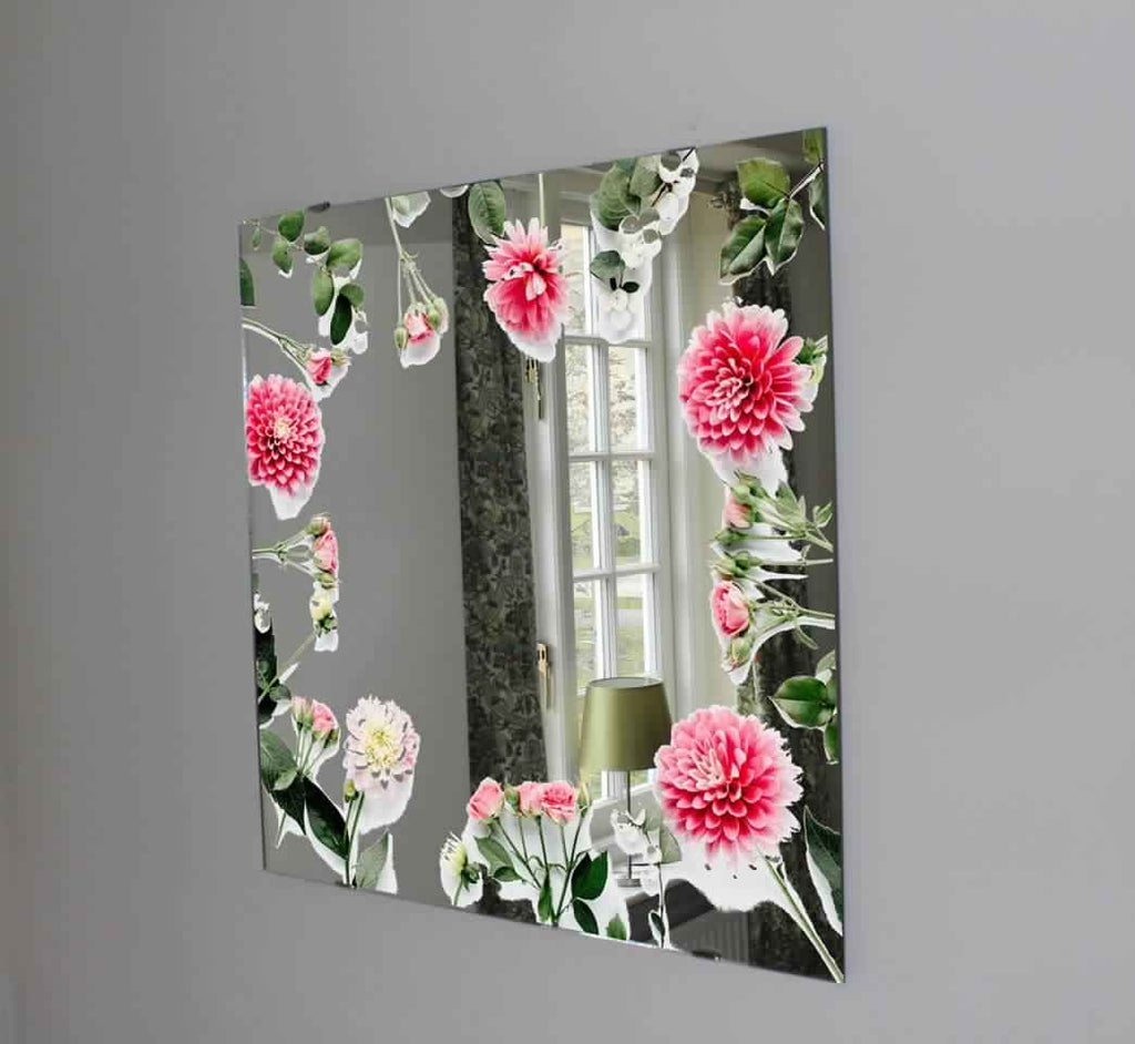New Product Pink flower buds (Mirror Art Print)  - Andrew Lee Home and Living Homeware