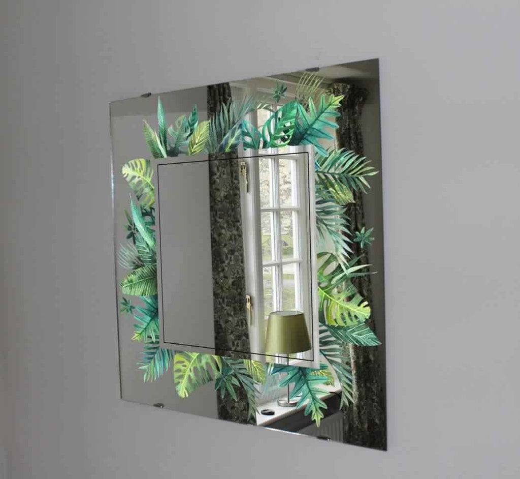 New Product Leaf concept jungle design (Mirror Art Print)  - Andrew Lee Home and Living Homeware