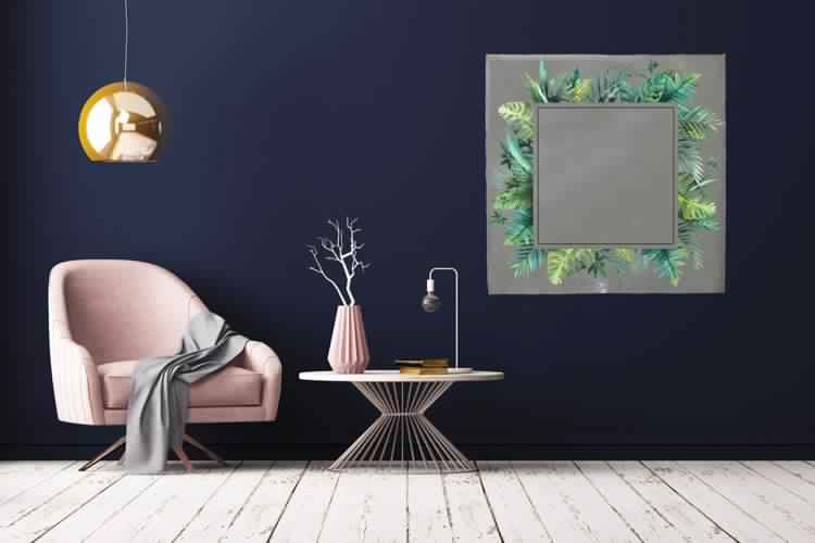 New Product Leaf concept jungle design (Mirror Art Print)  - Andrew Lee Home and Living Homeware