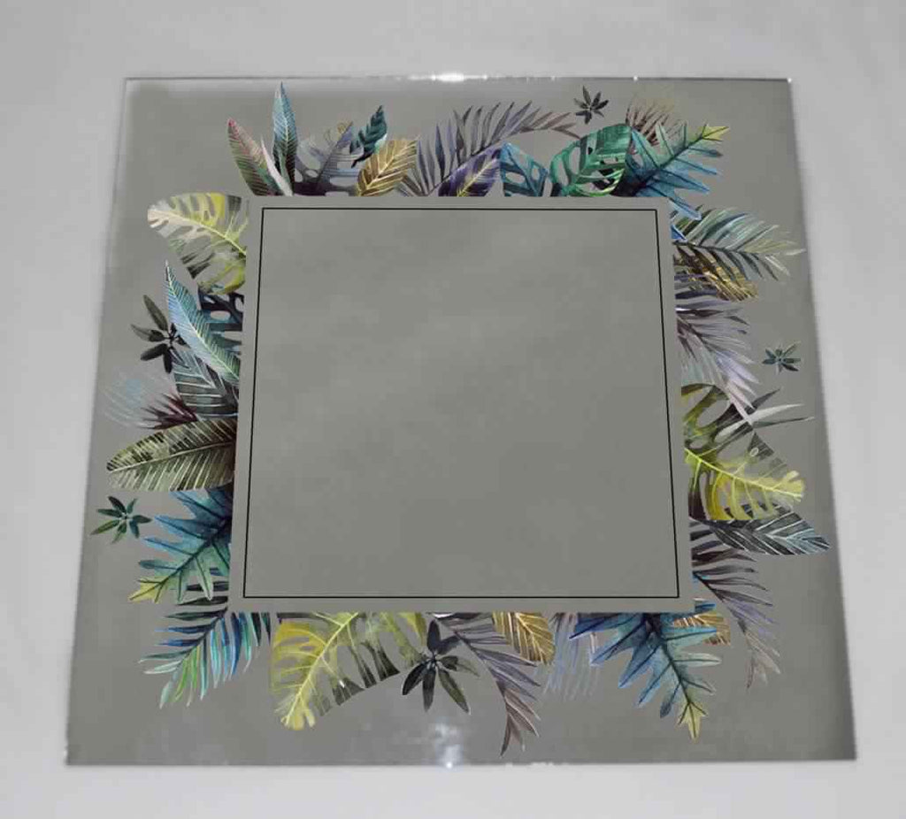 New Product Watercolor jungle design (Mirror Art Print)  - Andrew Lee Home and Living Homeware
