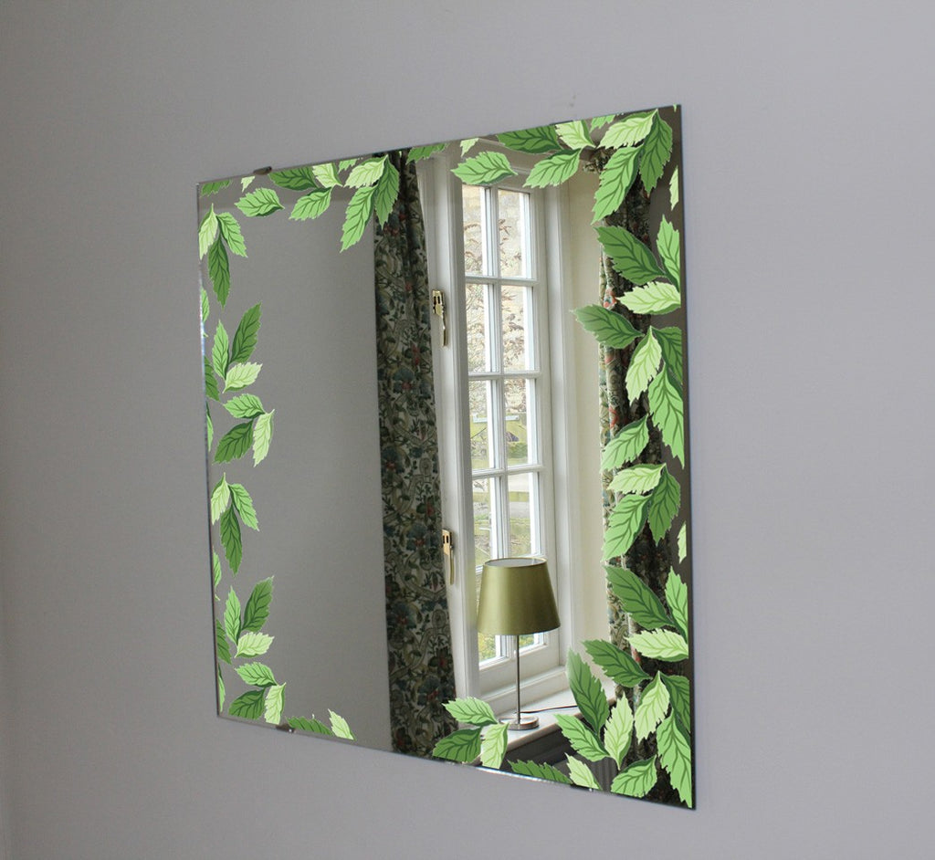 New Product Seamless Leaf Pattern (Mirror Art Print)  - Andrew Lee Home and Living Homeware