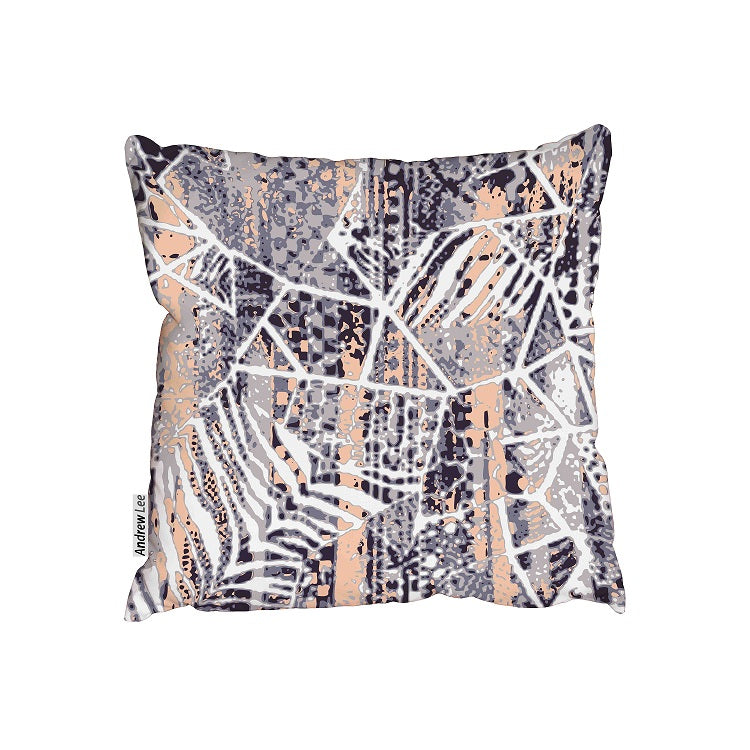 New Product Grey and pink Zebra skin print (Cushion)  - Andrew Lee Home and Living Homeware