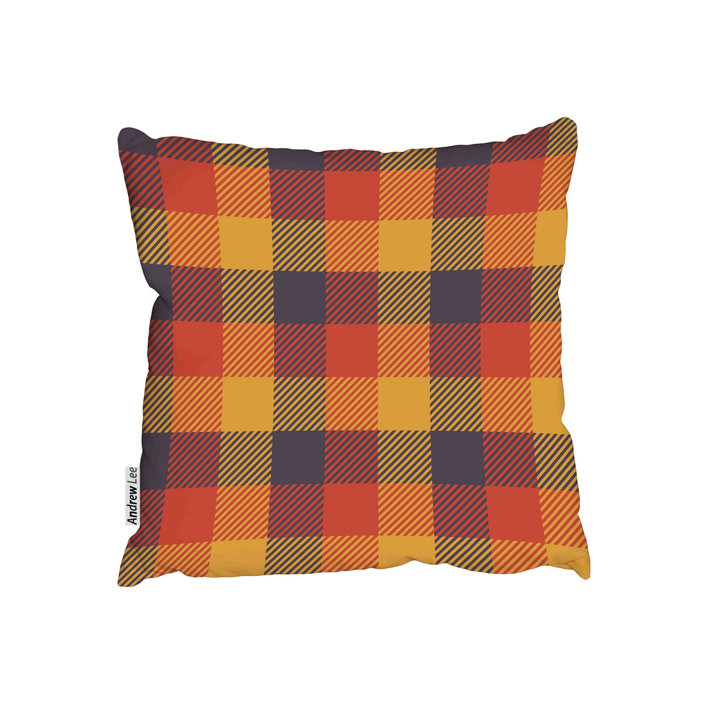 New Product Tartan Autumn Plaid Trendy Tiles (Cushion)  - Andrew Lee Home and Living Homeware