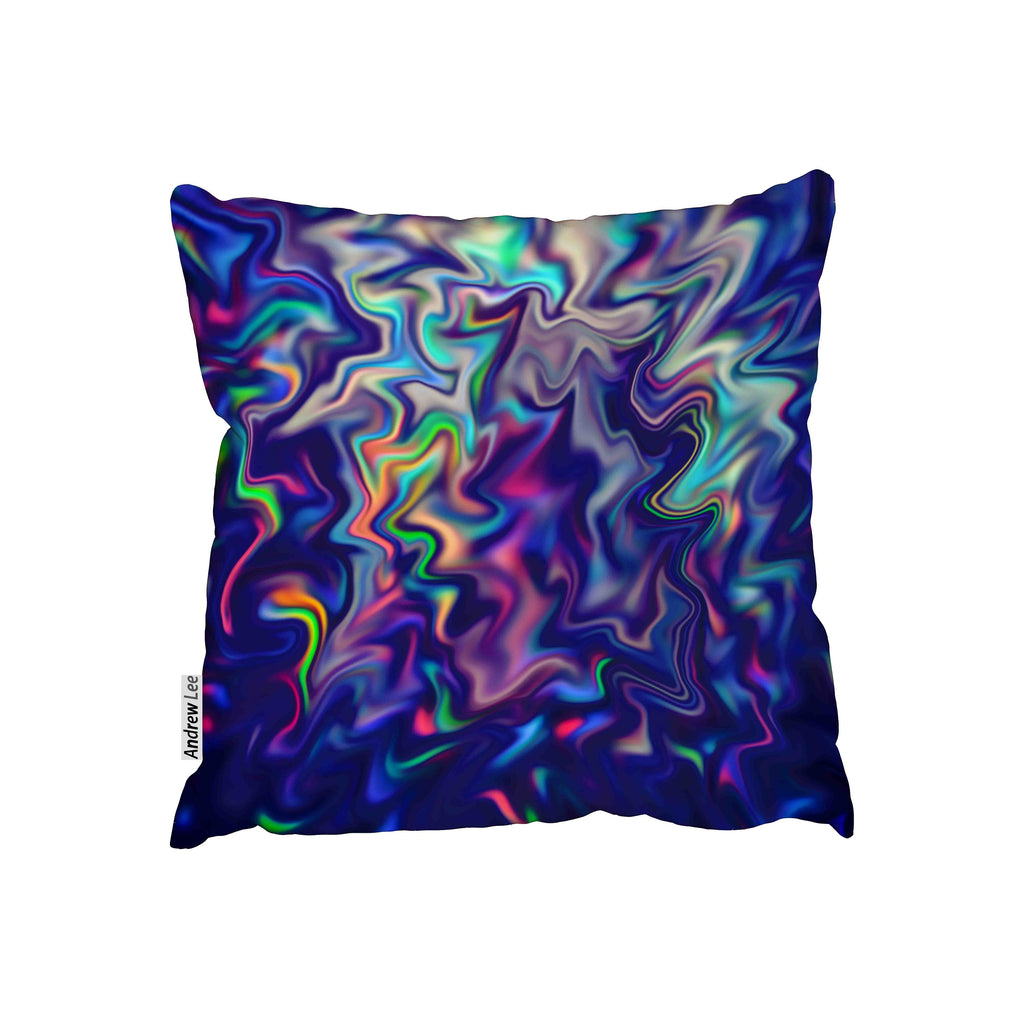 New Product Blue foil Marbled multicoloured Shine stone (Cushion)  - Andrew Lee Home and Living Homeware