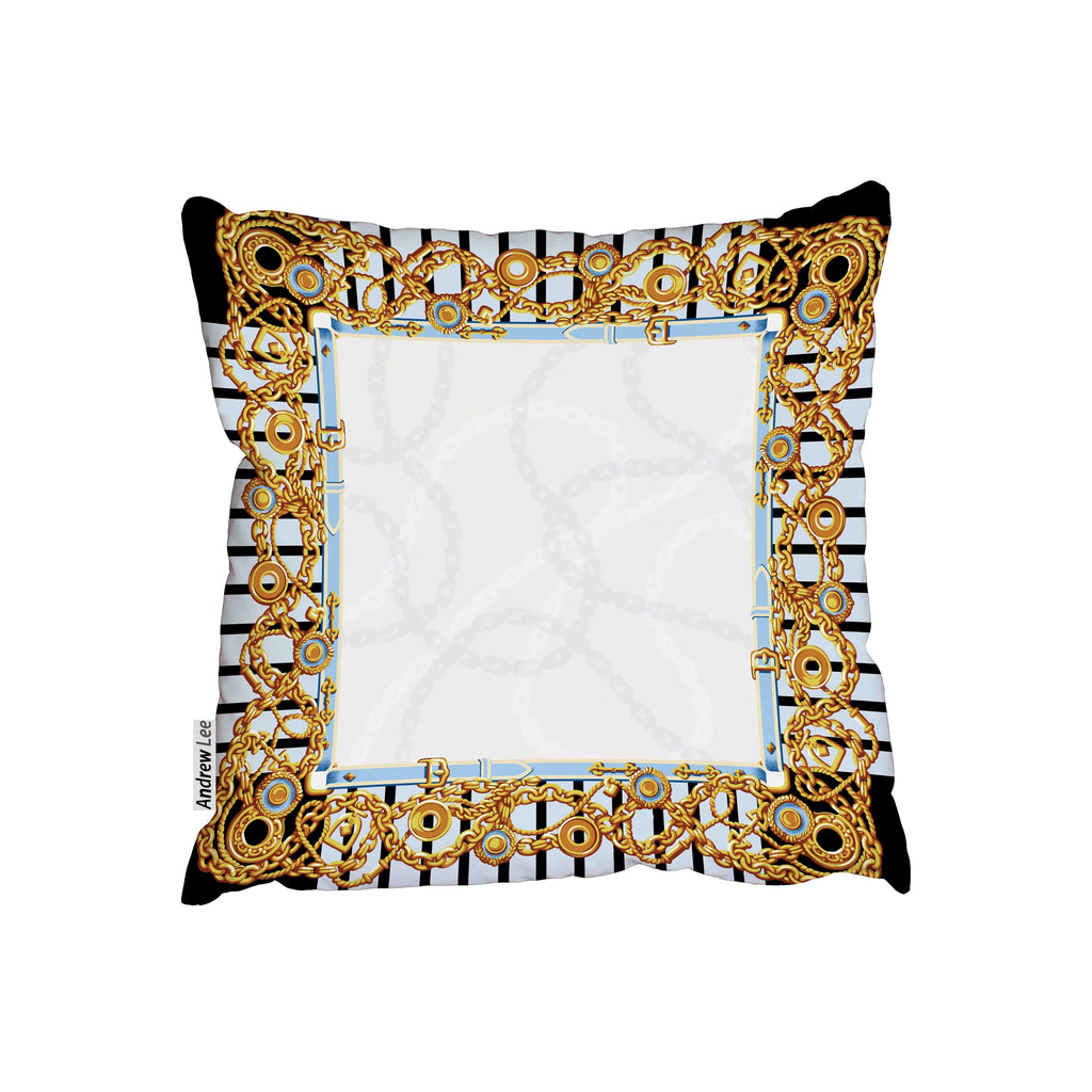 New Product Scarf gold metal objects (Cushion)  - Andrew Lee Home and Living Homeware