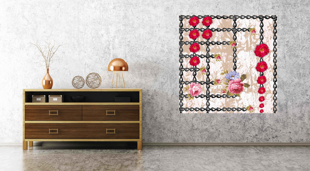New Product Flowers and Chains (Canvas Prints)  - Andrew Lee Home and Living Homeware