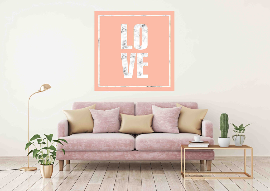 New Product Marble Love (Canvas Print)  - Andrew Lee Home and Living Homeware