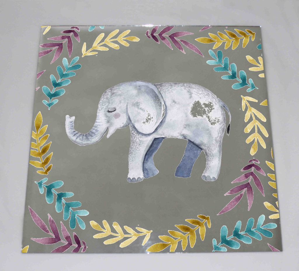 New Product Cute baby elephant (Mirror Art Print)  - Andrew Lee Home and Living Homeware