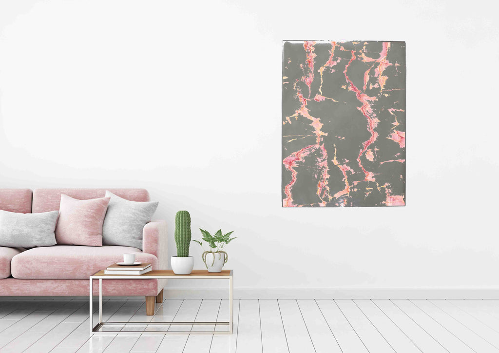 New Product Natural Pink Marble (Mirror Art print)  - Andrew Lee Home and Living
