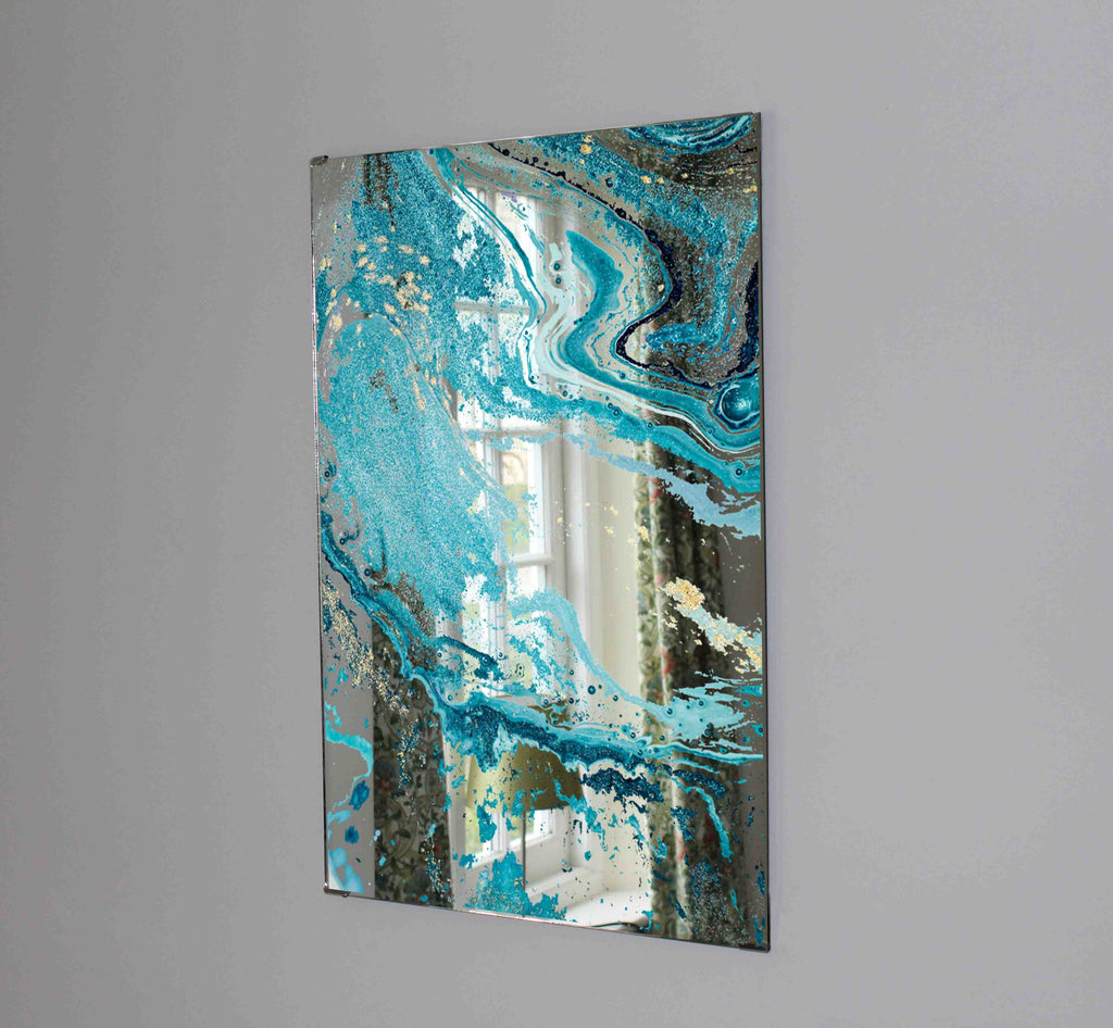 New Product Natural Luxury Style incorporates marble (Mirror Art print)  - Andrew Lee Home and Living
