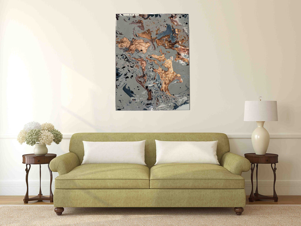 New Product Ink marbling art texture design (Mirror Art print)  - Andrew Lee Home and Living