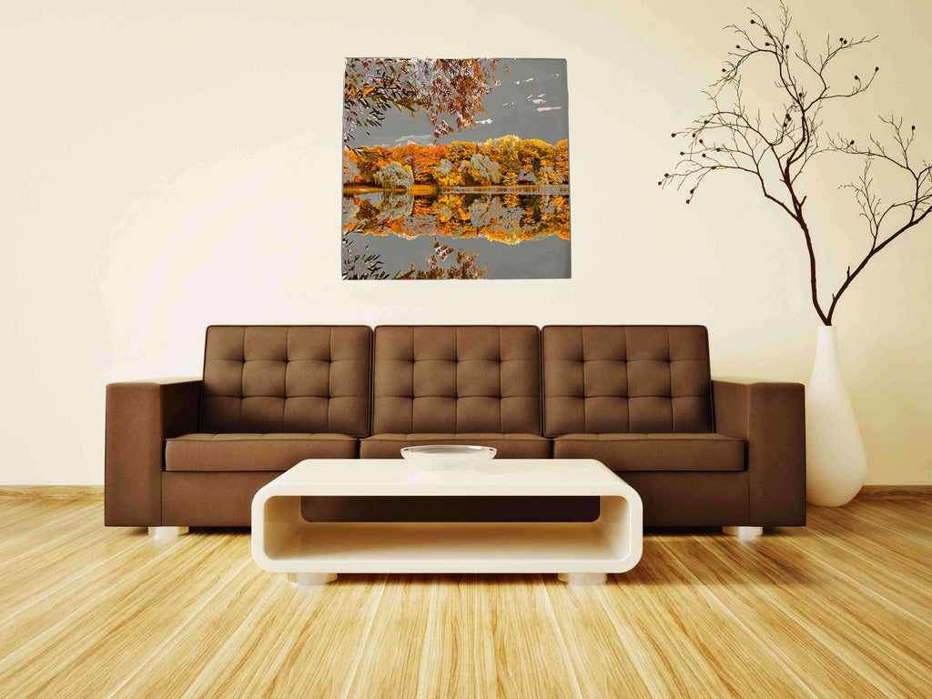 New Product Autumn calm lake (Mirror Art print)  - Andrew Lee Home and Living