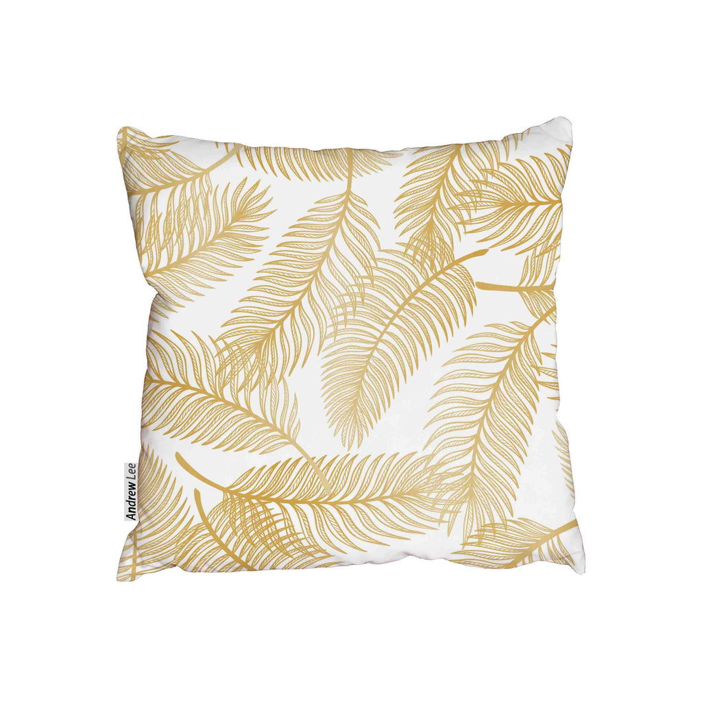New Product Golden Tropical Palm Tree Leaves (Cushion)  - Andrew Lee Home and Living Homeware
