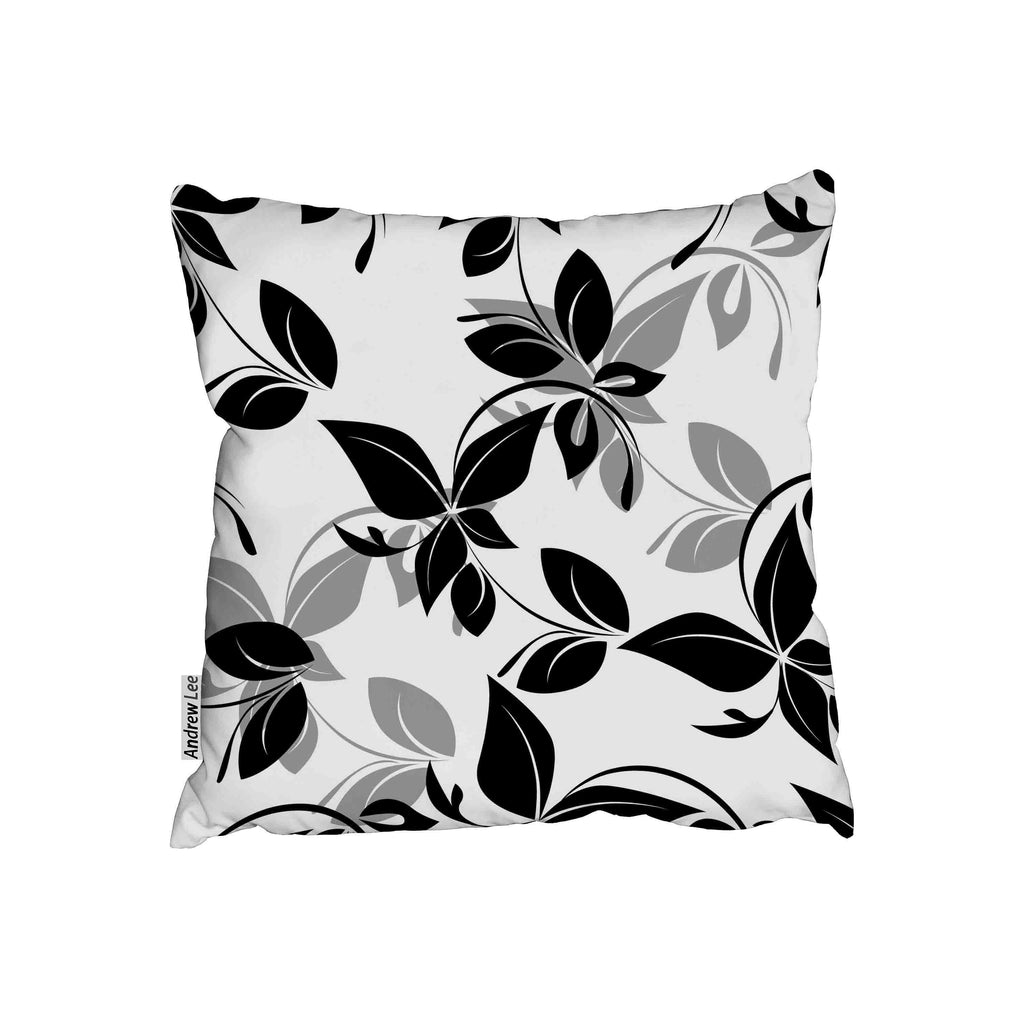New Product Flowers and floral pattern black and grey (Cushion)  - Andrew Lee Home and Living Homeware