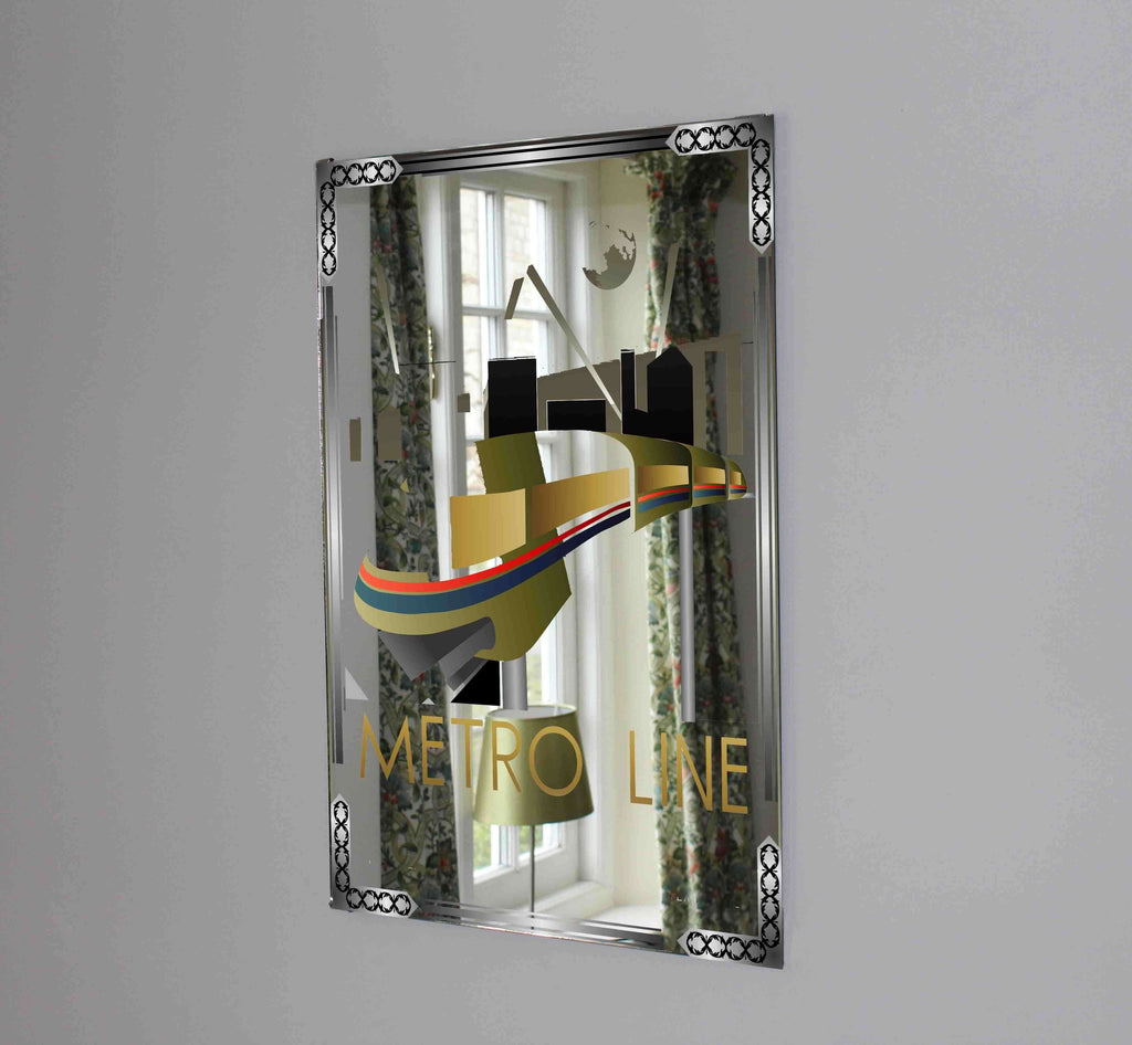 New Product Art deco metro (Mirror Art print)  - Andrew Lee Home and Living Homeware