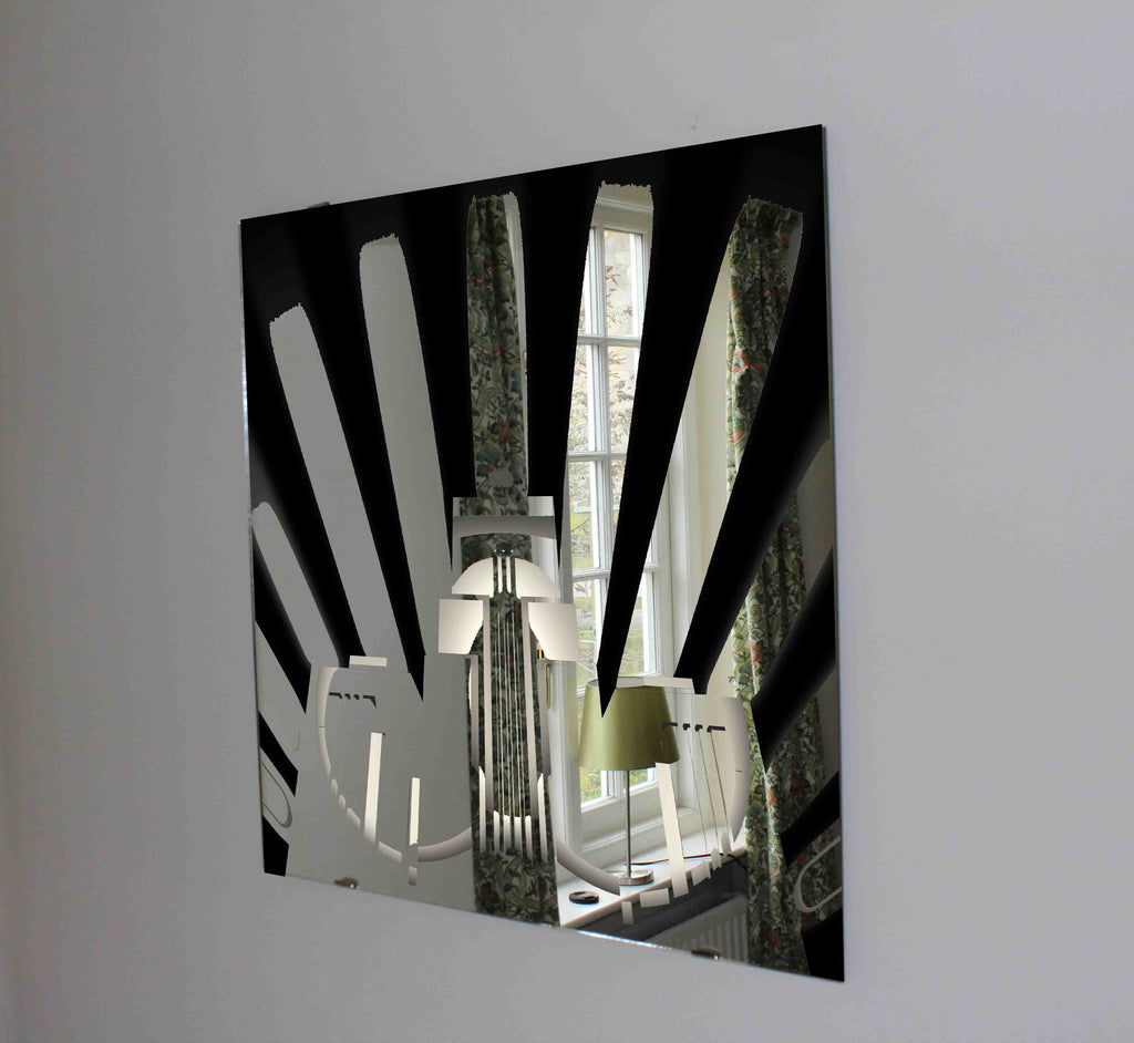 New Product Futuristic city skyline (Mirror Art print)  - Andrew Lee Home and Living Homeware