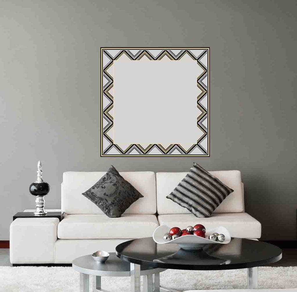 New Product Geometric frame in Art Deco (Mirror Art print)  - Andrew Lee Home and Living Homeware