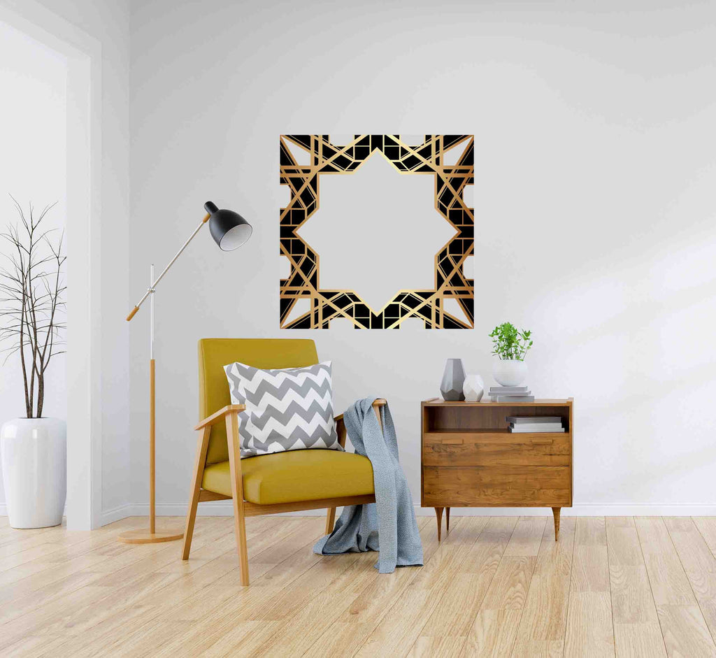 New Product Geometric Gatsby Art Deco (Mirror Art print)  - Andrew Lee Home and Living Homeware