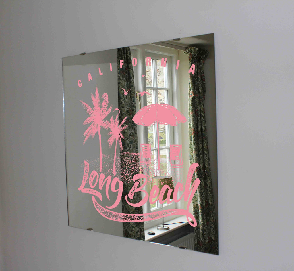New Product California Long beach (Mirror Art print)  - Andrew Lee Home and Living Homeware