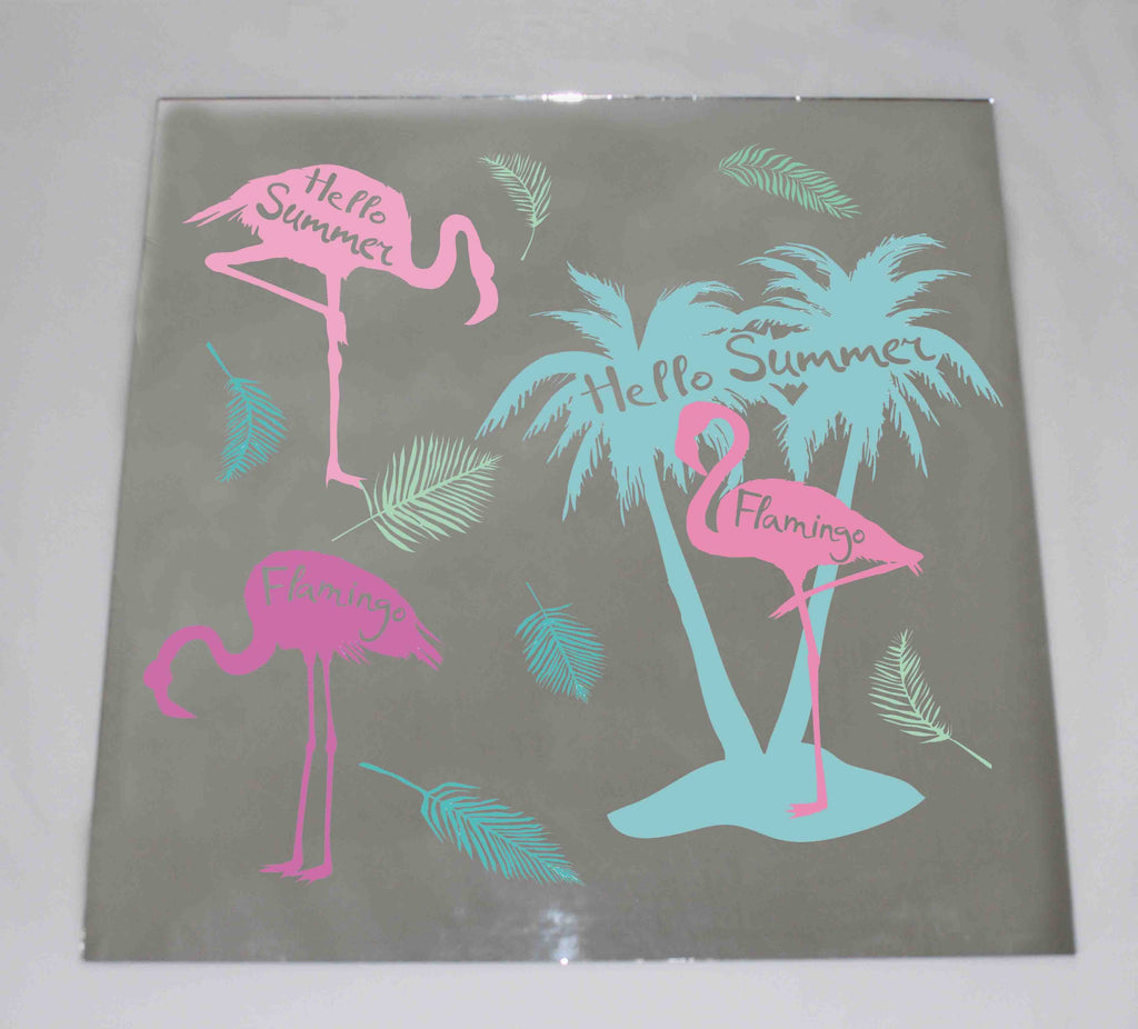 New Product Flamingo illustration (Mirror Art print)  - Andrew Lee Home and Living Homeware